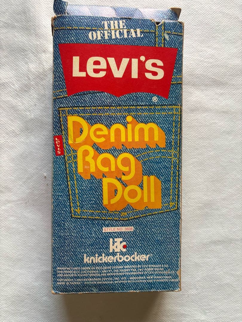 Levi's Denim Rag Doll リーバイス人形　70s