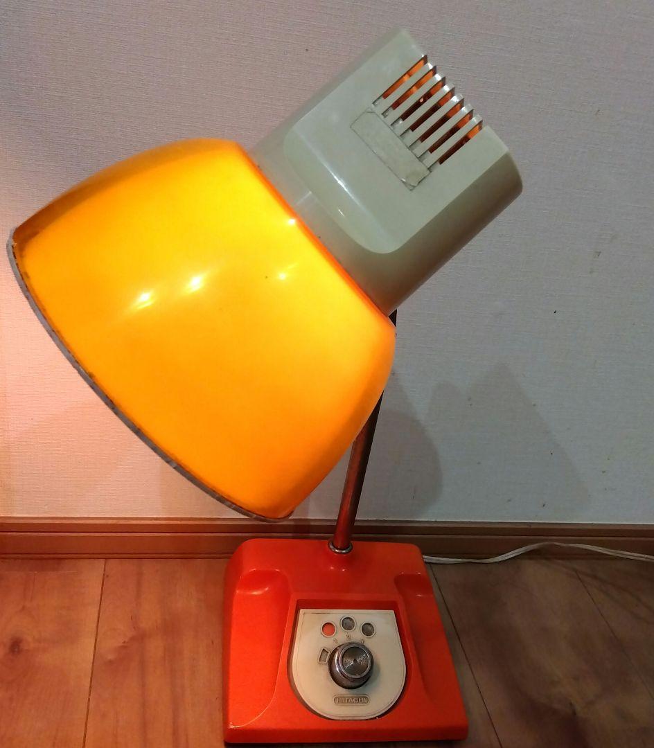 HITACHI 　昭和レトロスタンドライト オレンジ　稼働品　日立