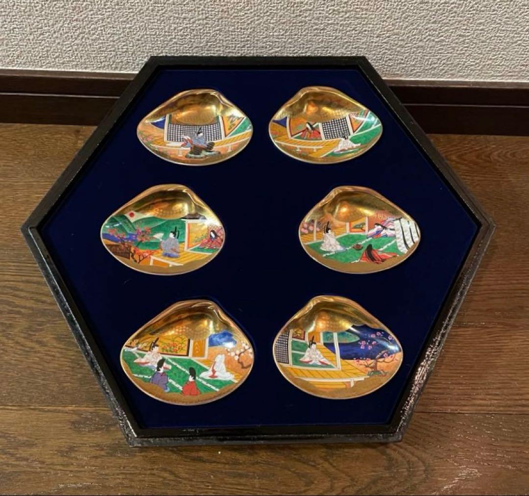 フランクリン画廊 徳川黎明会監修 源氏物語貝合せ 54点