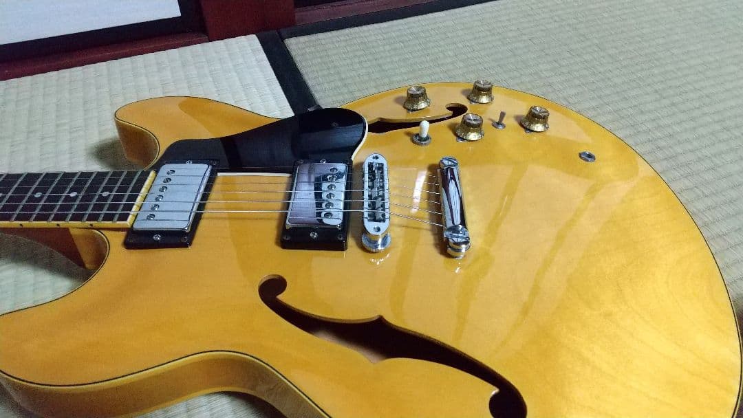 Yamaha エレキギター イエロー セミホロウタイプ