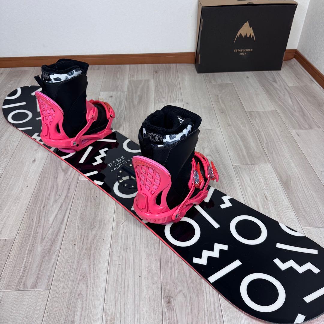 ブーツ無しRIDE RAPTURE レディーススノーボードセット143cm
