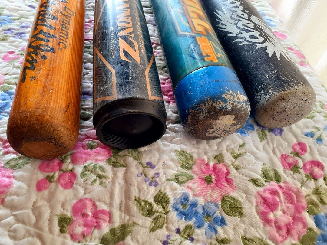 野球バット４本セット♪ ブラックキャノンZ他 ZETT イグニオ ミズノ 軟式