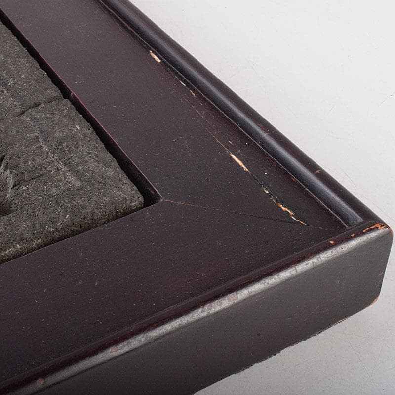 仏教美術　ボロブドゥール寺院　安山岩石粉　レプリカリリーフ　2点　V　R8999