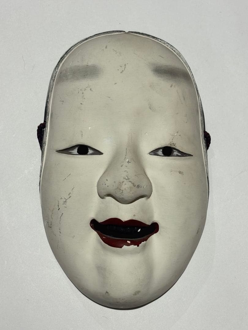 「能面 小面（こおもて）」陶器製 1面|能楽 お面 世阿弥
