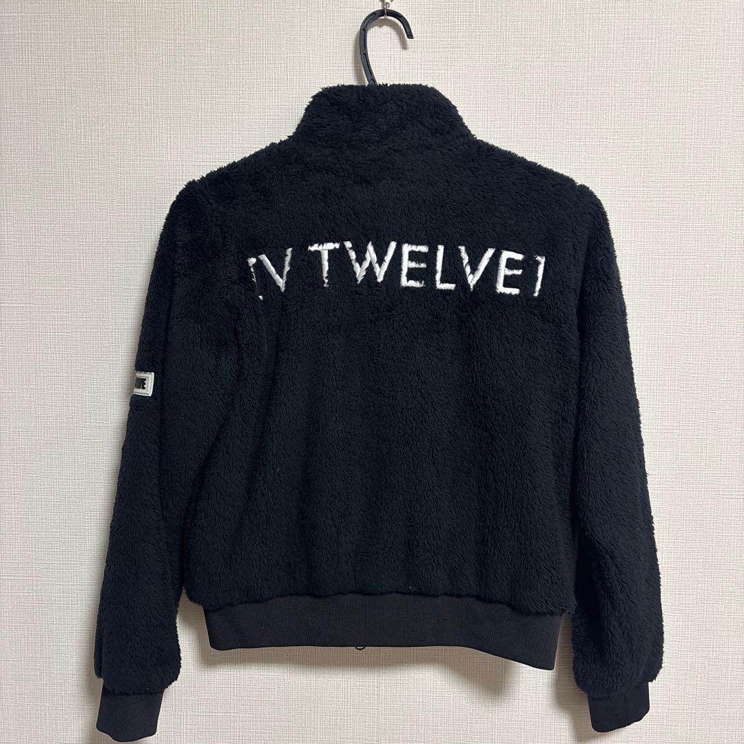 V TWELVE フリース ジャケット 黒 ゴルフ