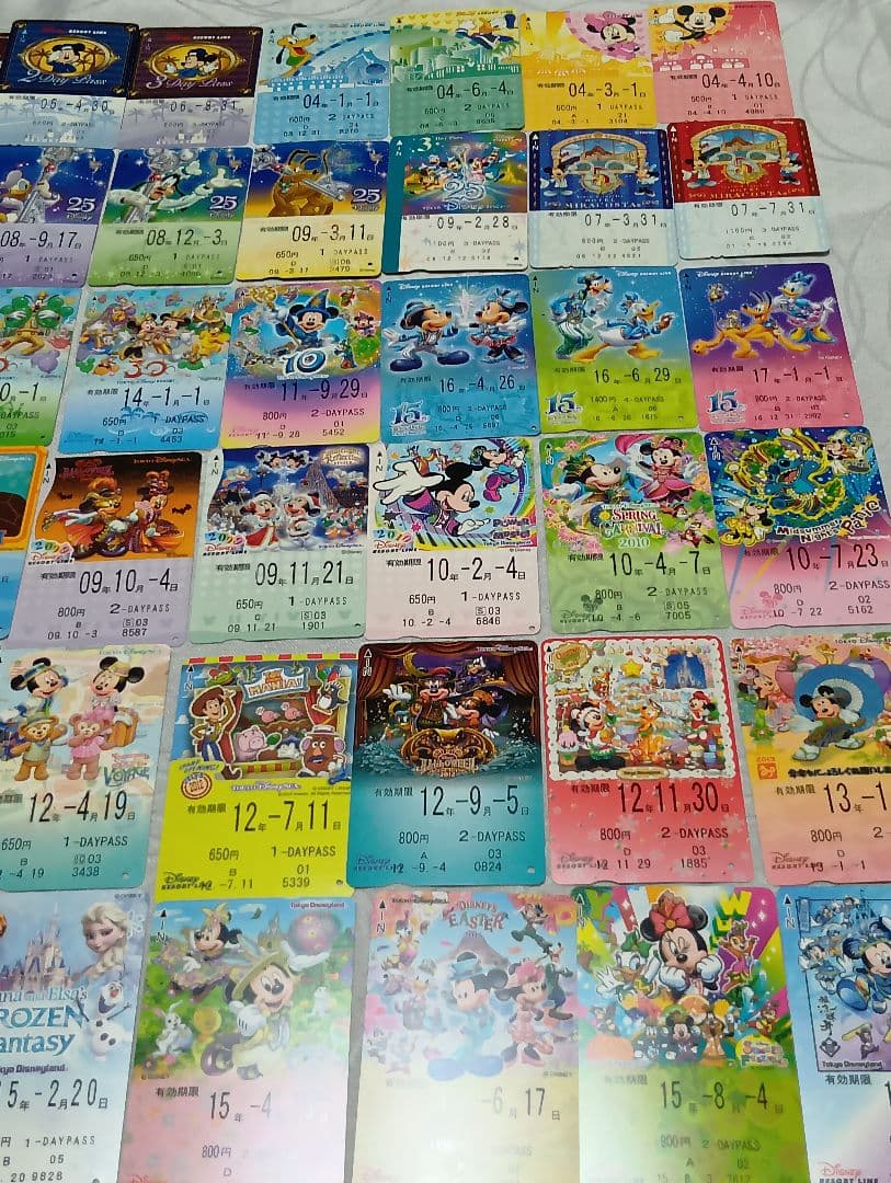 ディズニーリゾートライン　フリーきっぷ　使用済　69枚