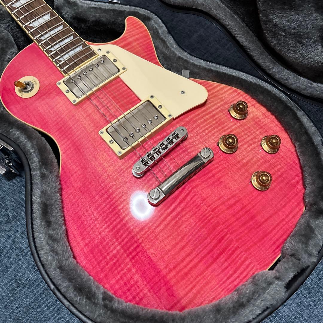 Burny LPタイプ フェルナンデス ピンク ハードケース付 レアカラー