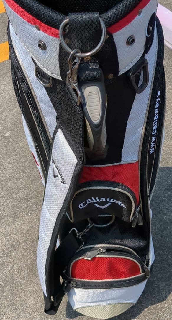 Callaway キャディバッグ ホワイト/レッド/ブラック