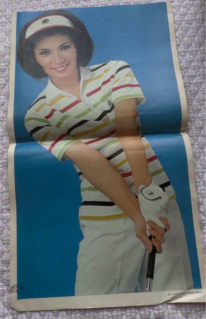 当時物！八代亜希　ポスター　池谷朗