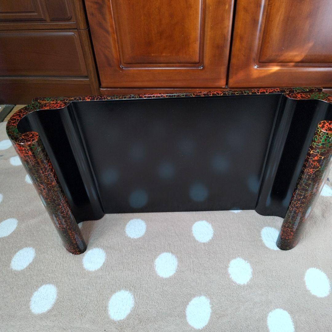 未使用　津軽塗花台　盆栽台　華道具