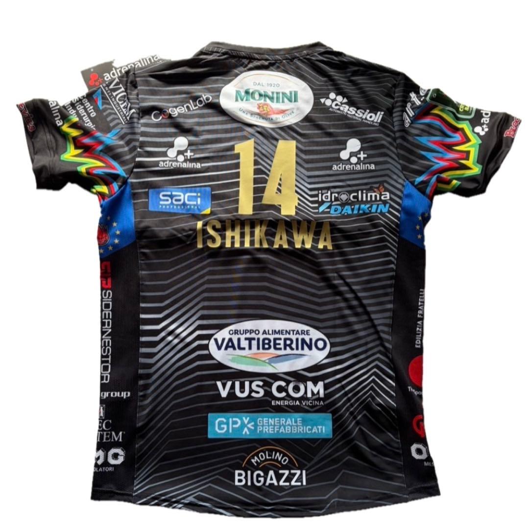 石川祐希　ペルージャ　ユニフォーム　25/26　ホーム（黒）　XLサイズ