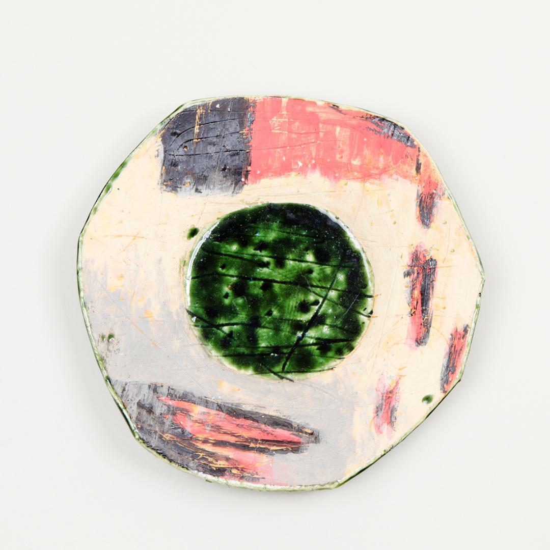 イタリア ミッドセンチュリー 50s-60s スクラッフィート プレート