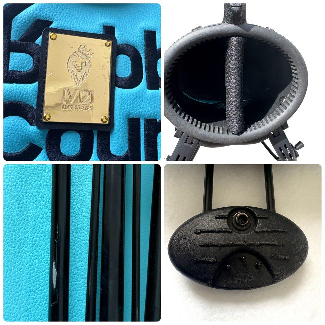 希少 美品 沖縄限定 #FR2GOLF×V12 ターコイズ サブバッグ カバー付