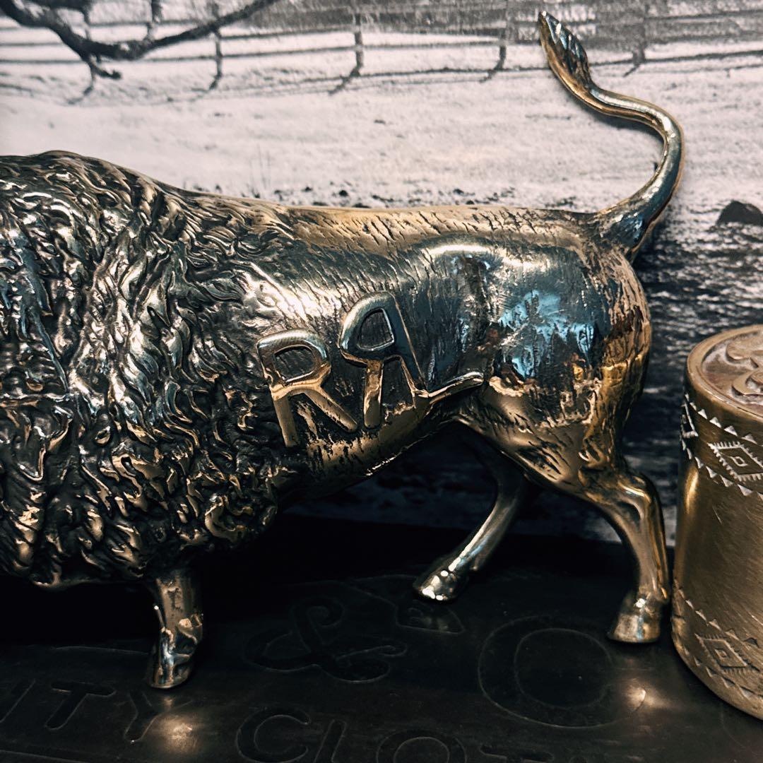 RRLクラシック イエローストーン バイソン ブロンズ像