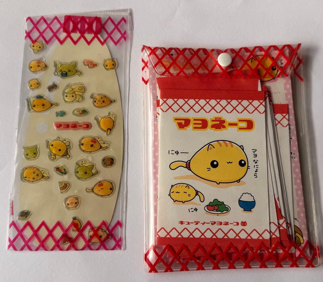 【超希少】平成レトロ　マヨネーコ　レターセット 便箋　シール　当時物