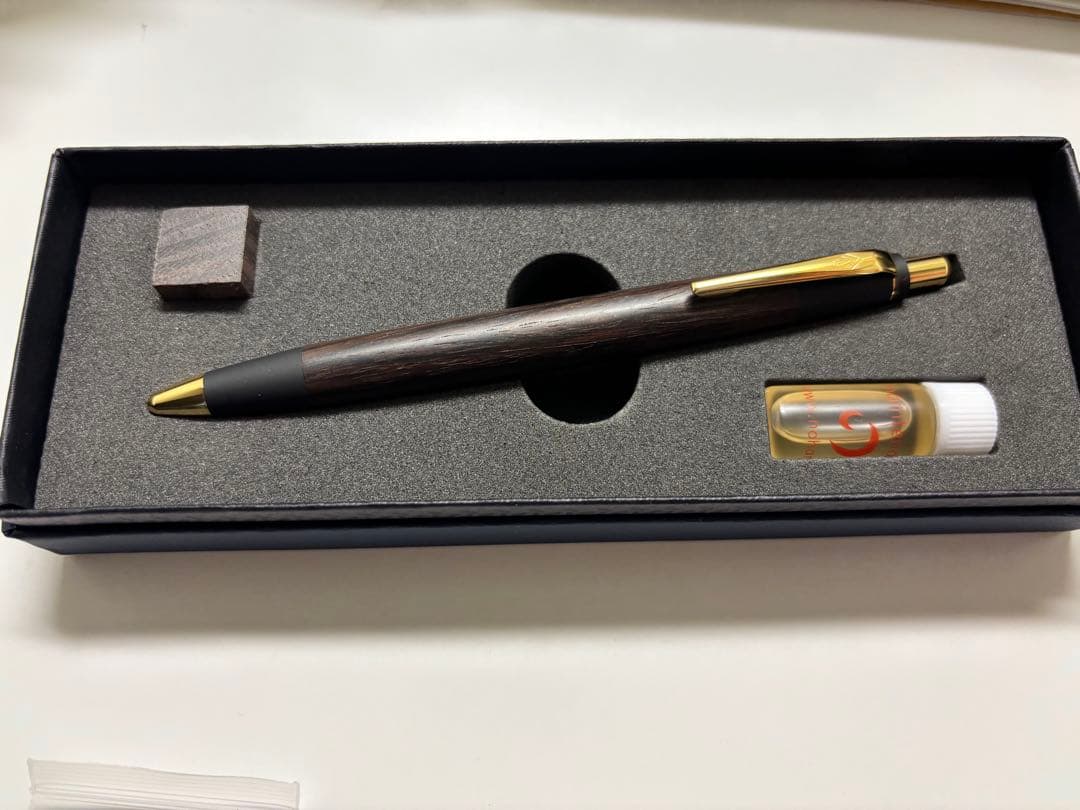 [ラスティ]野原工芸 新品　ローズウッド　シャープペンシル ゴールド