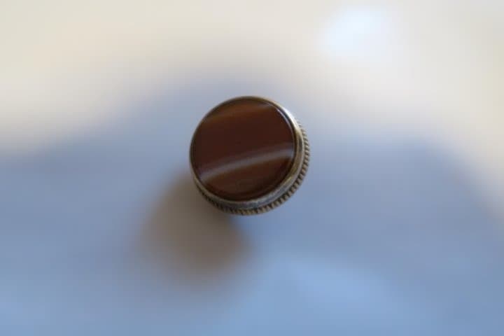 Bachバック　トランペット　純正ピストンボタン　赤メノウ　金メッキ　G