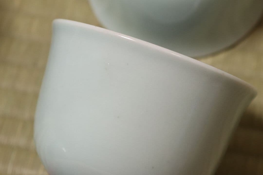 【CM77】古伊万里 青磁 染付 猪口 四客 陶芸 湯呑 酒器 小鉢 向付 懐石