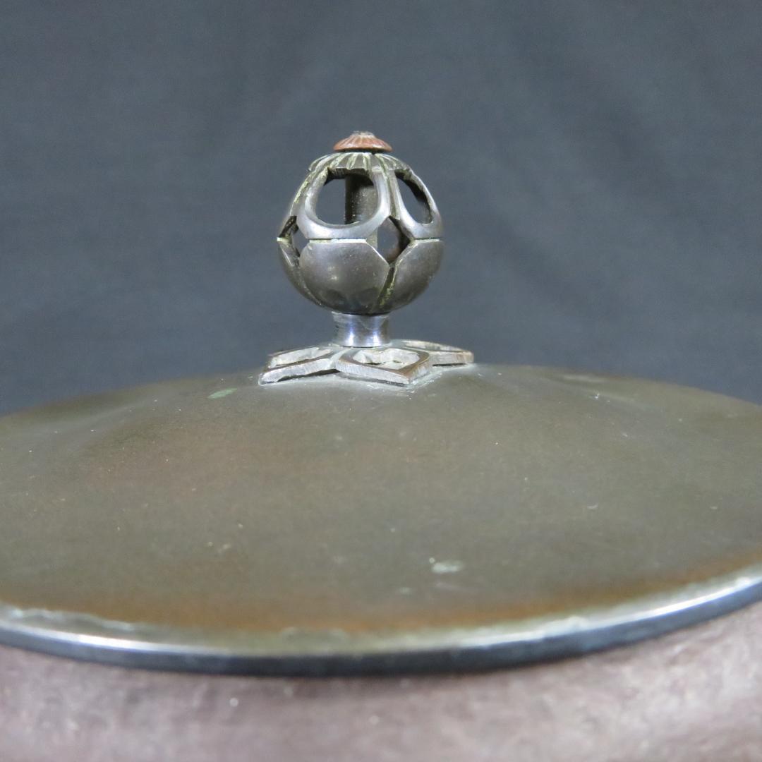 風炉釜 平丸釜 唐銅 切合鬼面風炉 釜師 畠春斎 風炉師 宗辰