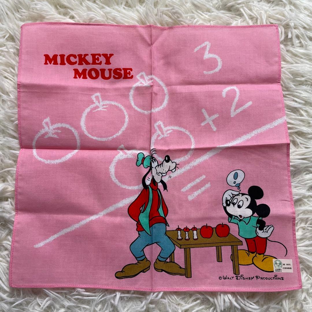 新品　希少 昭和レトロ ディズニー ハンカチ 5枚セット ミッキー ミニー
