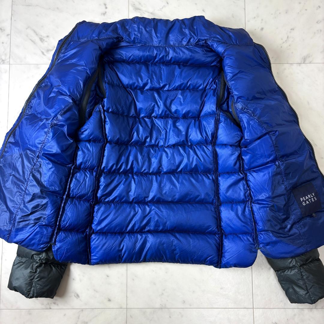 パーリーゲイツ 1 ダウン ジャケット ベスト 2way グレー ブルー ゴルフ