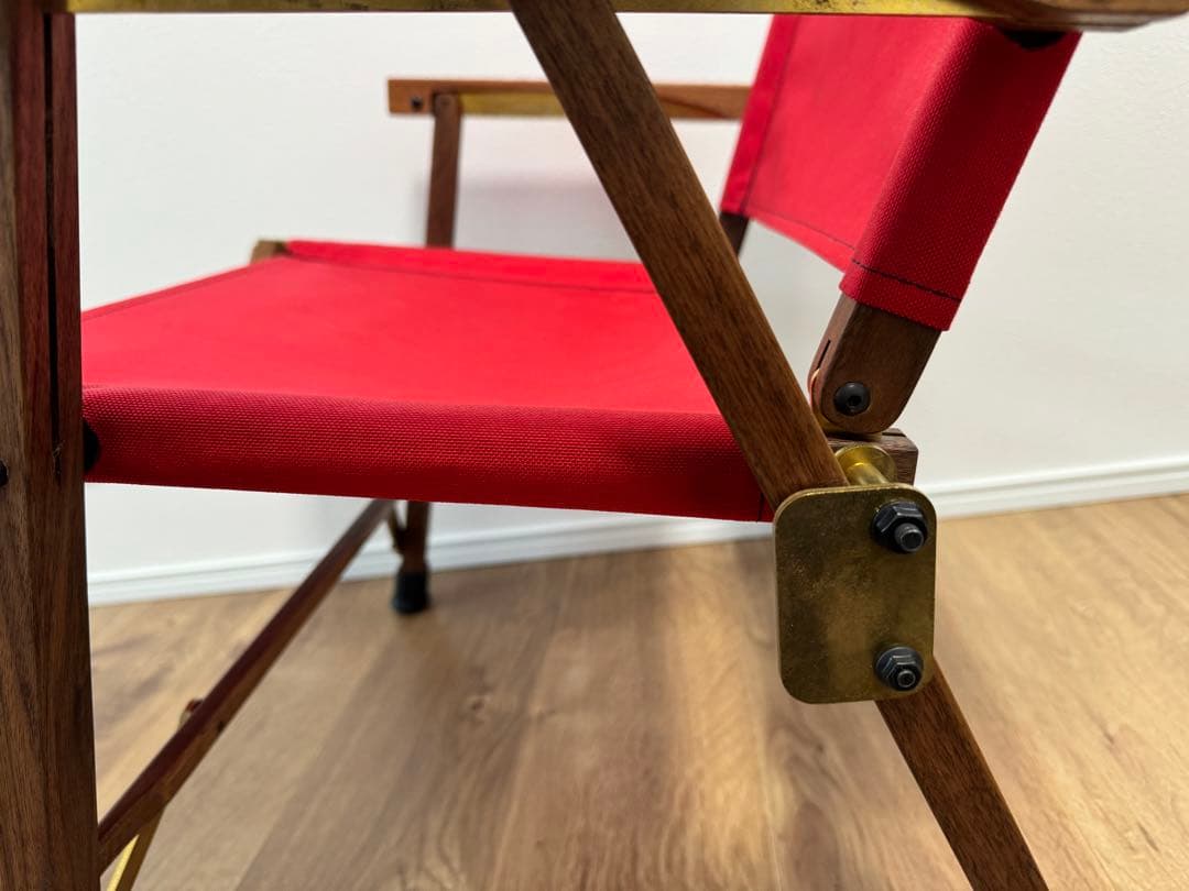 カーミットチェア 同規格品 ウォールナット×真鍮2脚セット