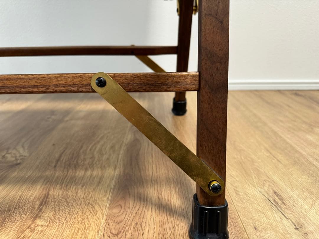 カーミットチェア 同規格品 ウォールナット×真鍮2脚セット