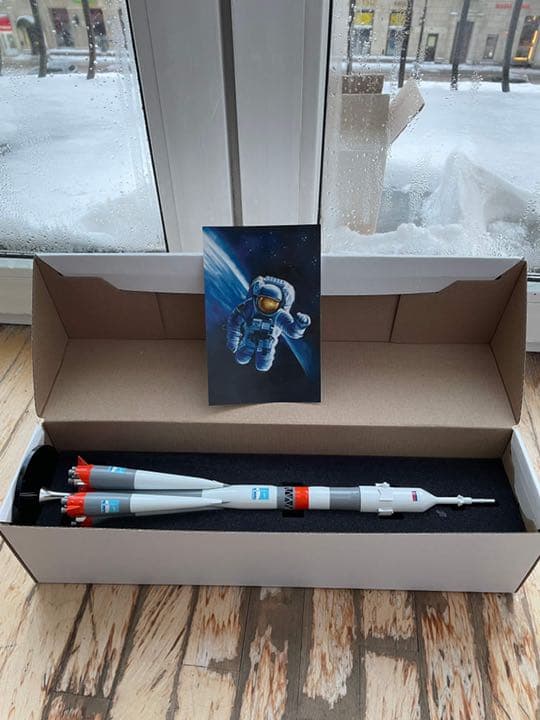 ロシアのソユーズロケット（精密模型）