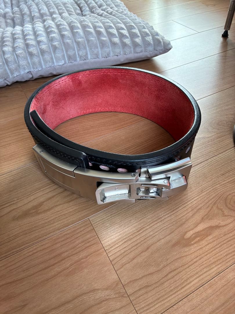 トレーニング・パワーベルト ブラック/レッド