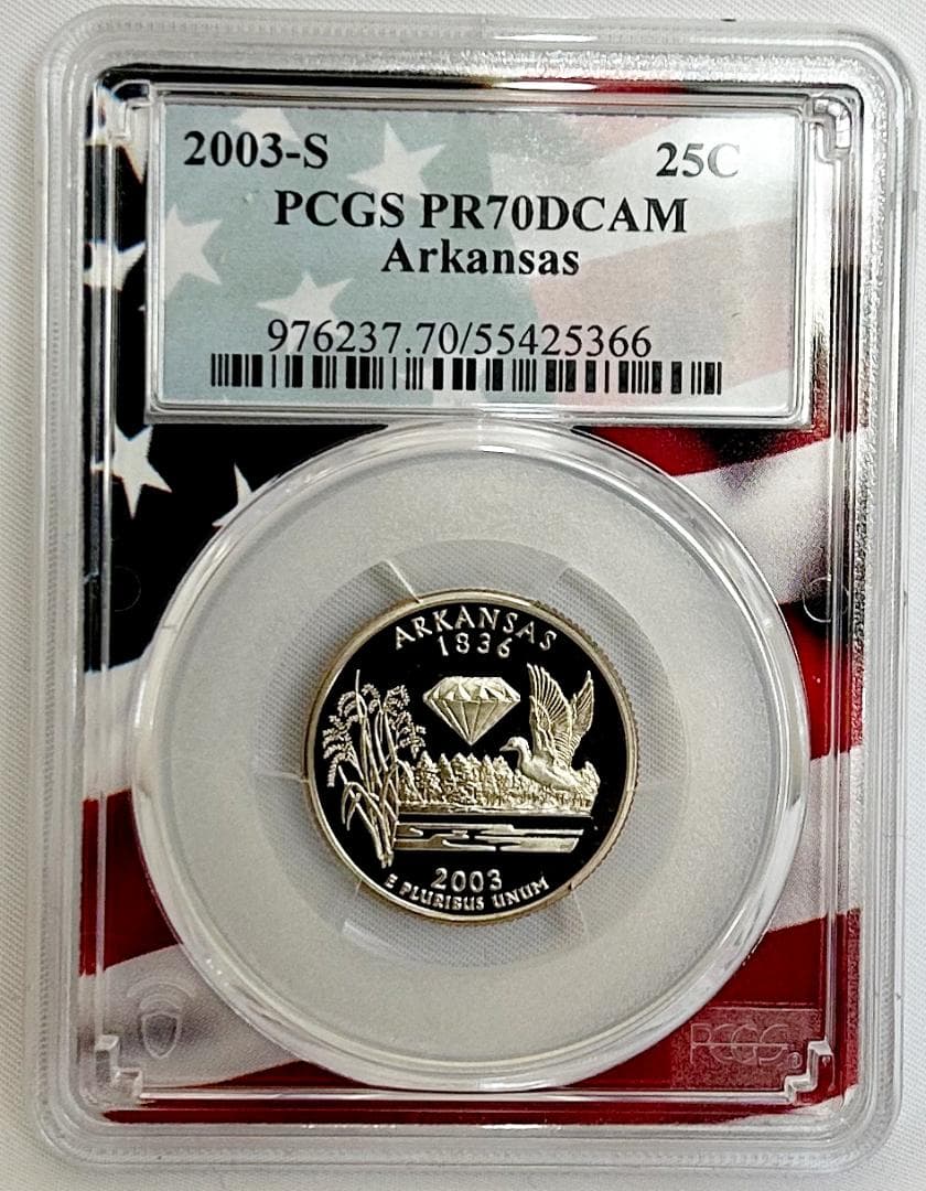 2003年　アメリカ　25セント5枚セット　PCGS PR70　 DCAM