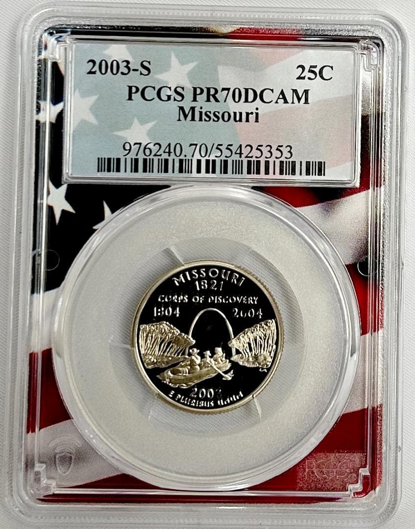 2003年　アメリカ　25セント5枚セット　PCGS PR70　 DCAM