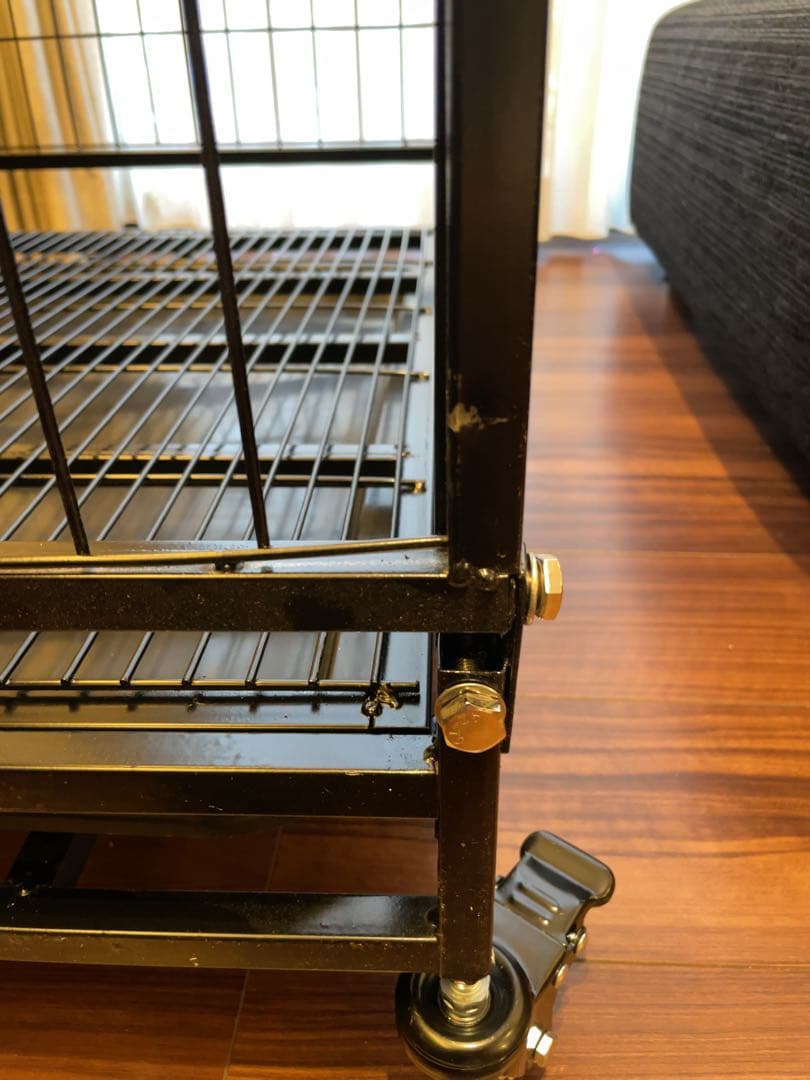 犬ケージ 大型 折りたたみ可能 キャスター付き 引き出し式トレー 掃除簡単