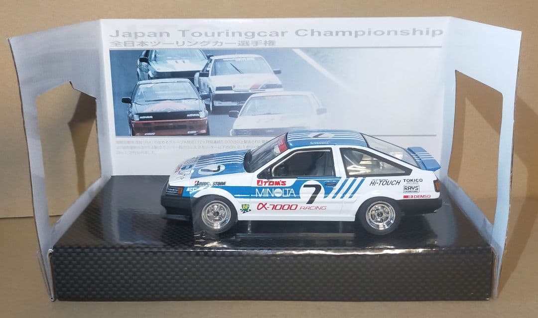 DISM 1/24 カローラ 86 レビン グループA ミノルタ #7 希少