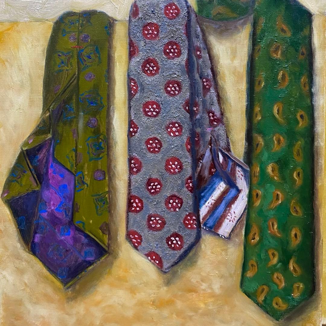 ネクタイ P8 絵画 油彩画 oil painting art