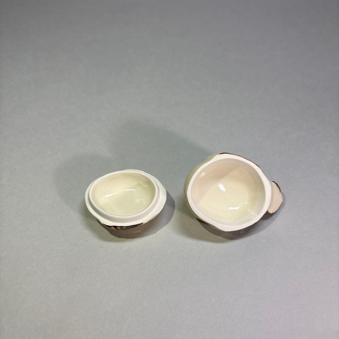 (未使用)今岡三四郎　雀香合(桐箱入)