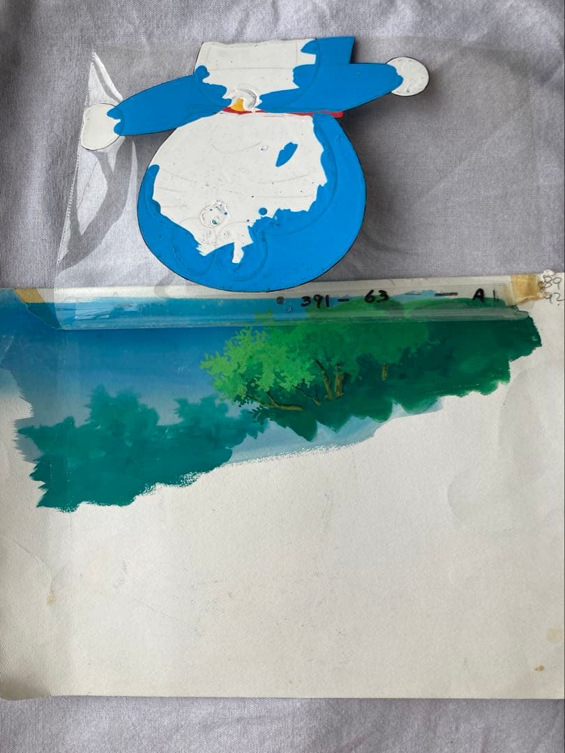 【ヴィンテージ】　ドラえもん　セル画　背景画付き