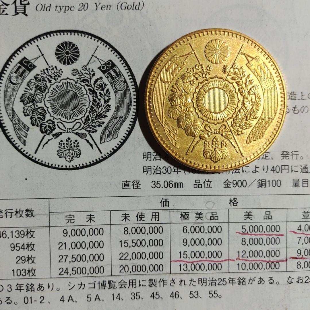 旧20圓金貨,明治三年美品❗500万‼️の品！日本近代金貨の王様❗超レア超貴重❗