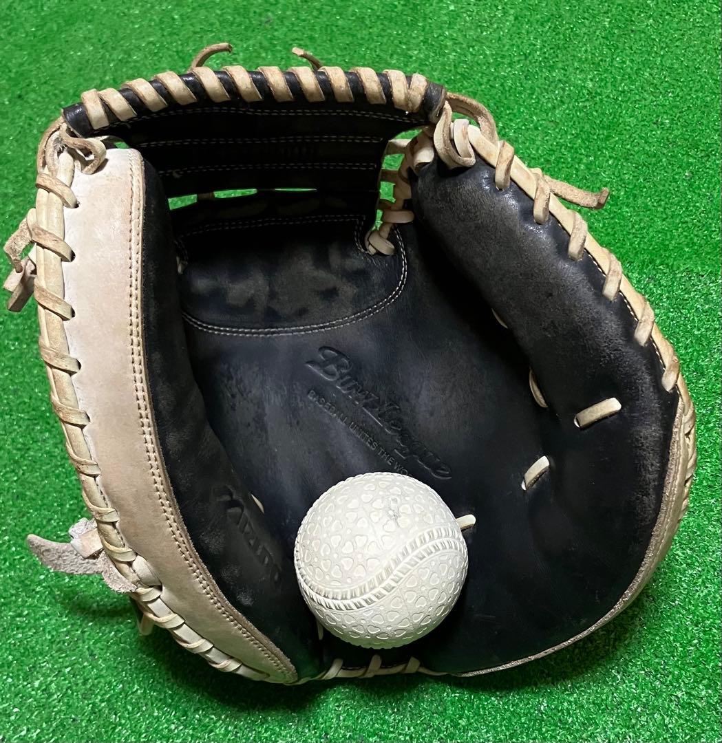 一般軟式野球用 キャッチャーミット ミズノ ビューリーグ 捕手 大人用 黒