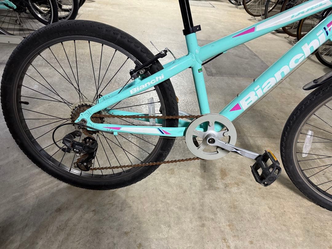 【手渡しのみ】Bianchi Duel 24インチ CK キッズバイク ビアンキ