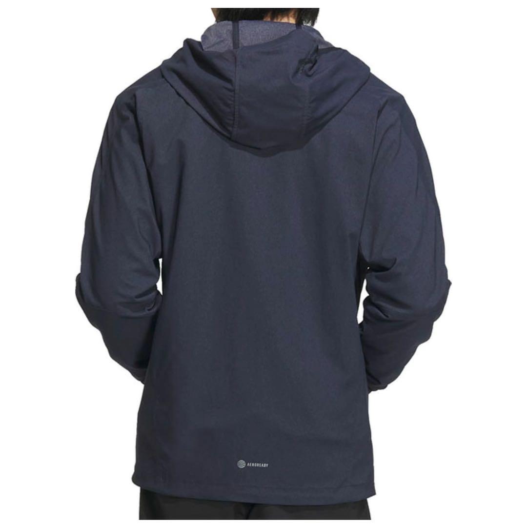 adidasフード付き デニム風トラックジャージ上下セット トレーニングウェア