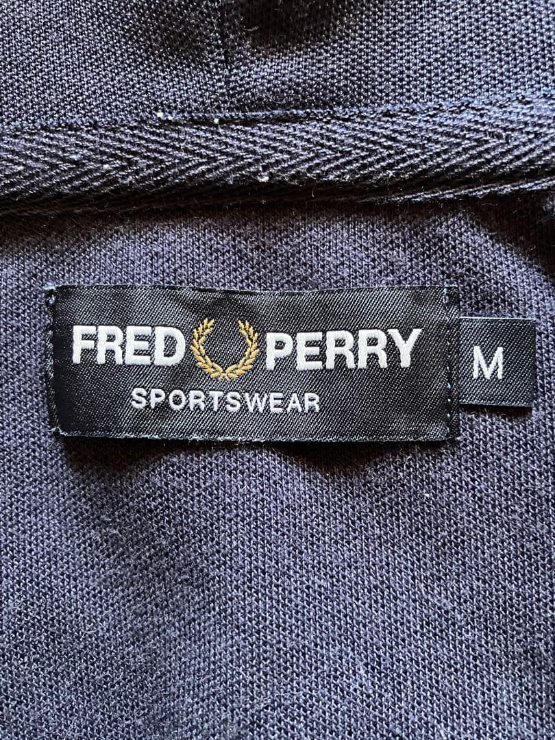 フレッドペリー　ジャージ　トラックジャケット　ネイビー　Mサイズ