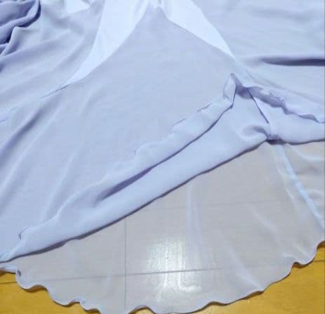 SALE☆チャコット　社交ダンス　スカート S 紫　シフォン　 定価45100円