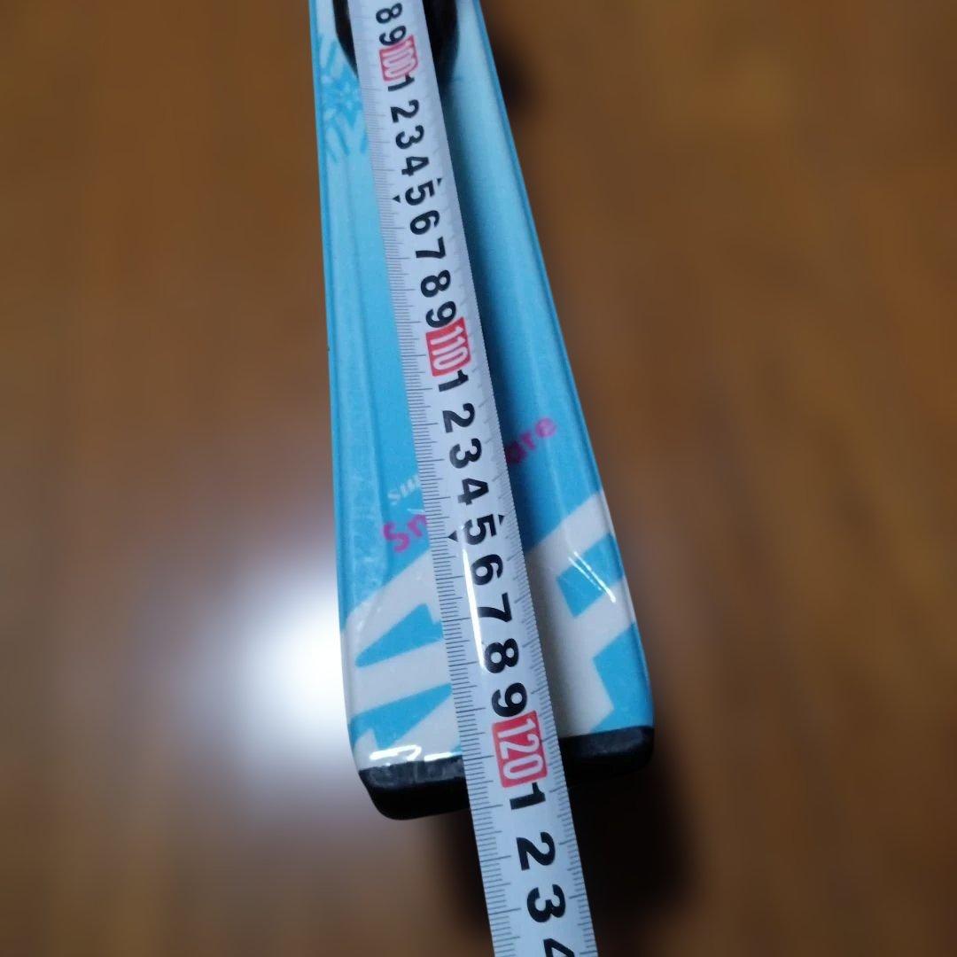 スキー板(120センチ)　ストック　セット　女の子　水色　ピンク