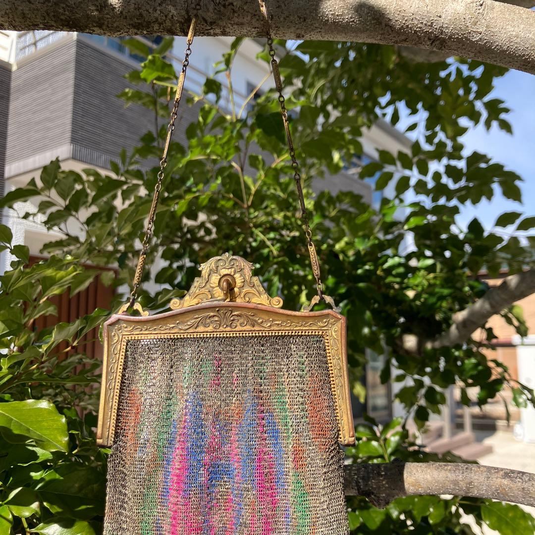 フランス　1920年　メタルバッグ