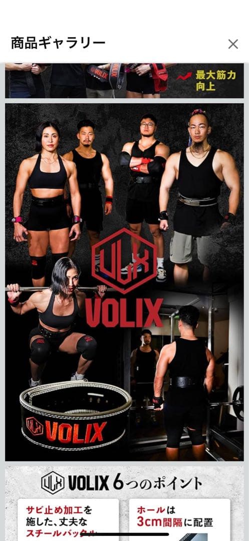 VOLIX レバーアクション式トレーニングベルト