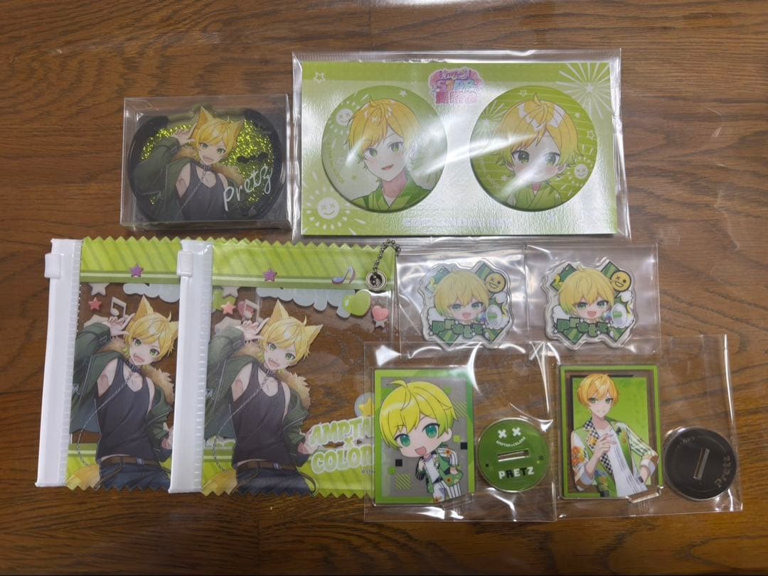 AMPTAK ぷりっつ　アクリルキーホルダー　マルチケース　夏祭り　缶バッジ