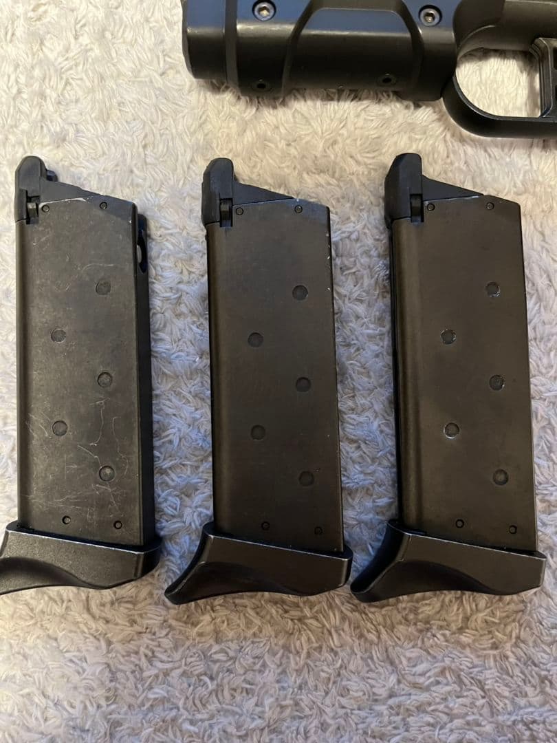 AM.45 ガスガン ブラック マガジン3本付き ガンゲイルオンライン 箱無し