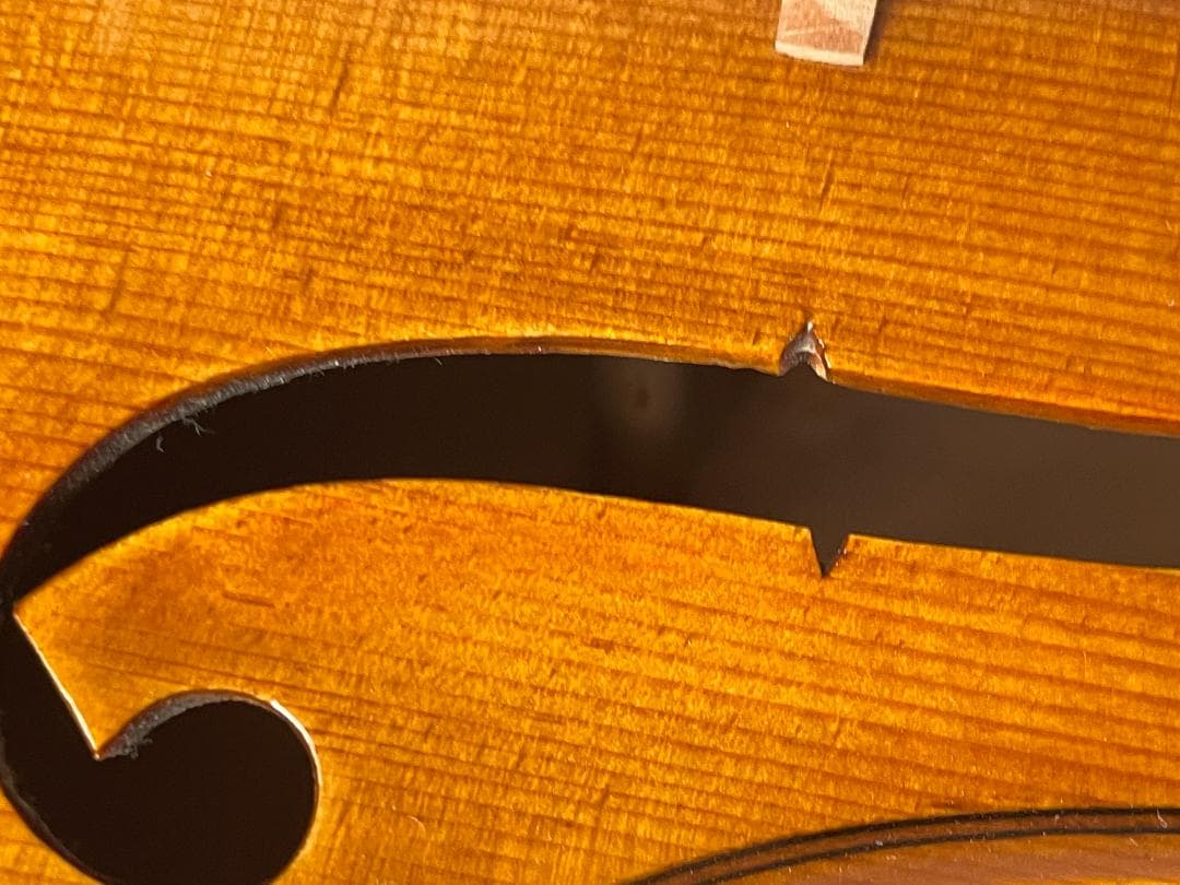 ノーラベル 手工品 バイオリン 美しいワンピースバック ４／４サイズ