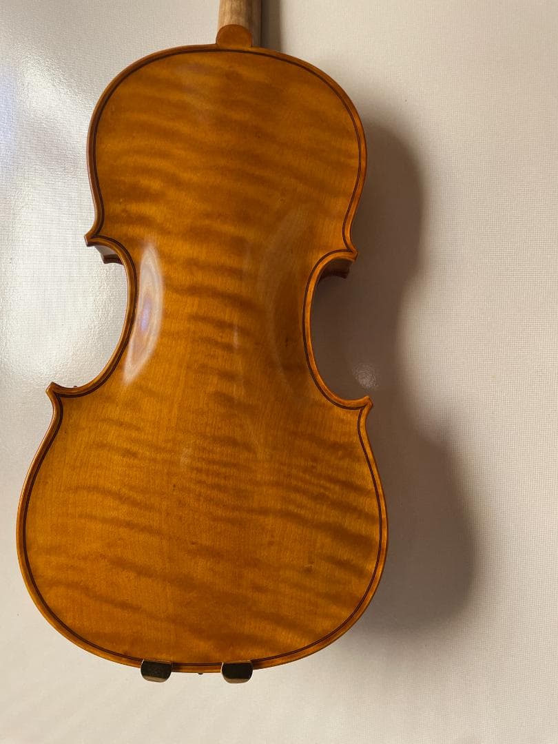 ノーラベル 手工品 バイオリン 美しいワンピースバック ４／４サイズ