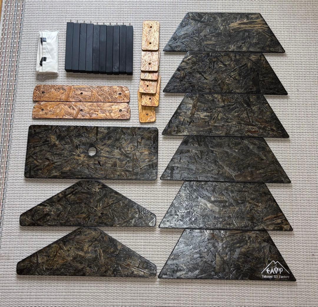 ヘキサテーブル65センターテーブル付きスケルトンブラック塗装 FHC65sb